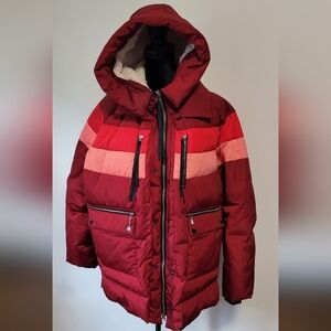 Red and Pink Kids Puffer Jacket